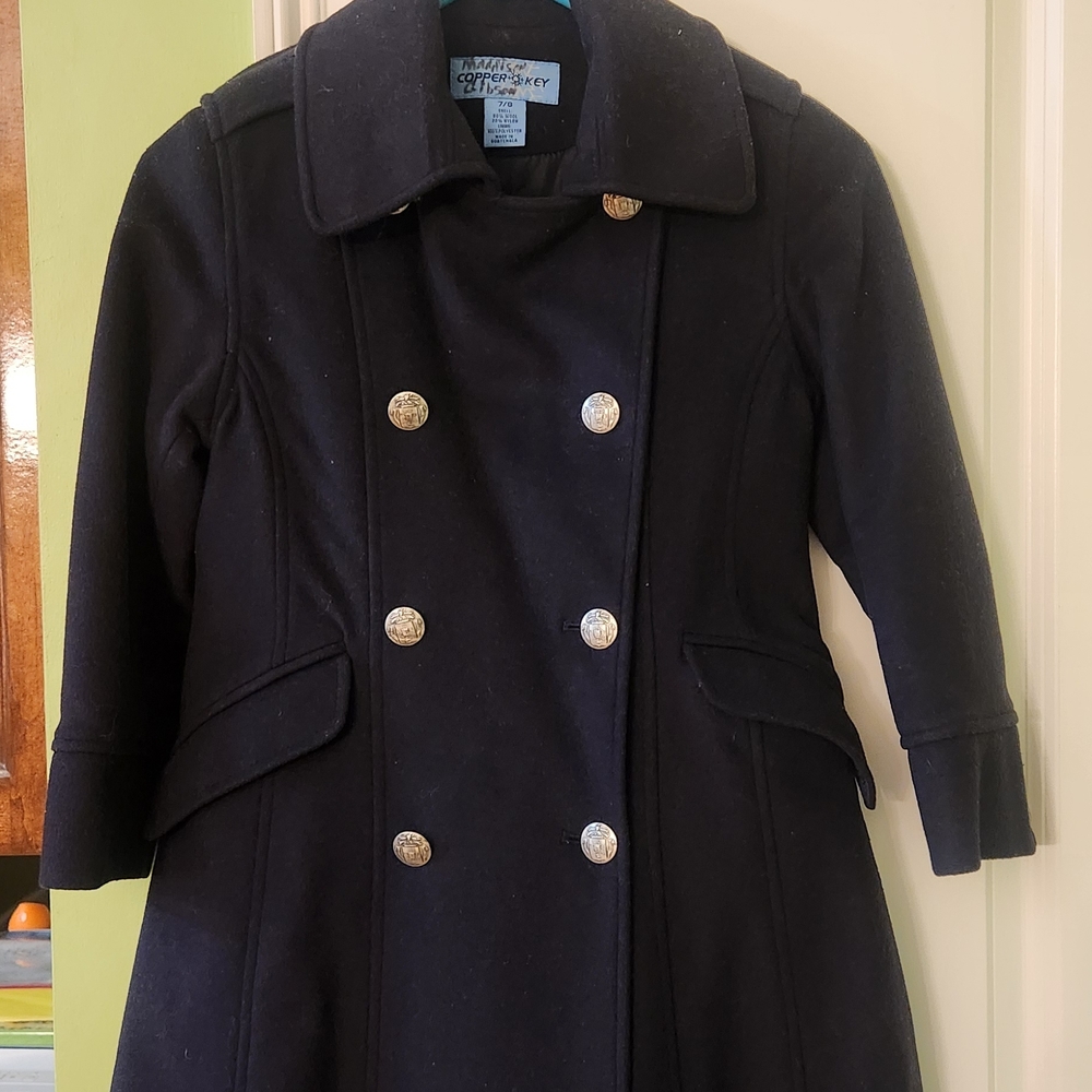 Classic Black Double-Breasted Coat